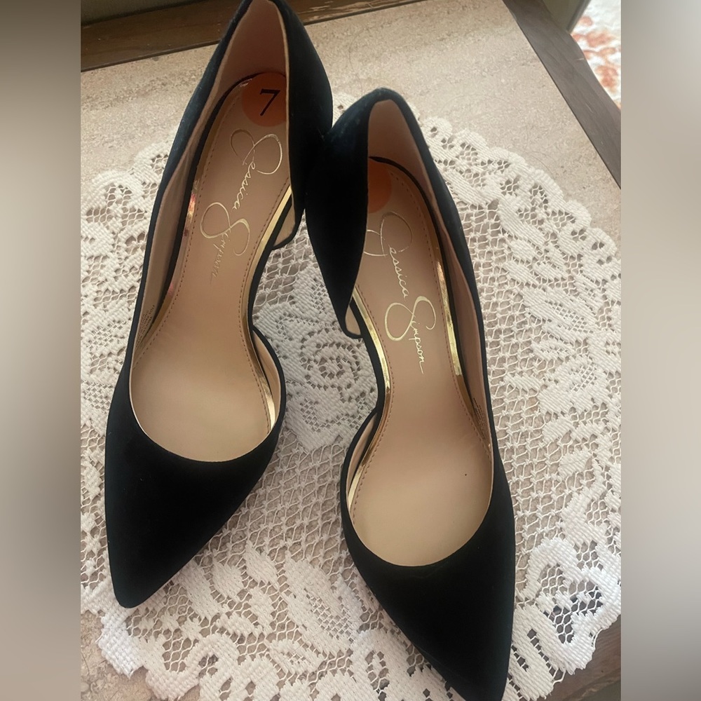 New Jessica Simpson heels suede
